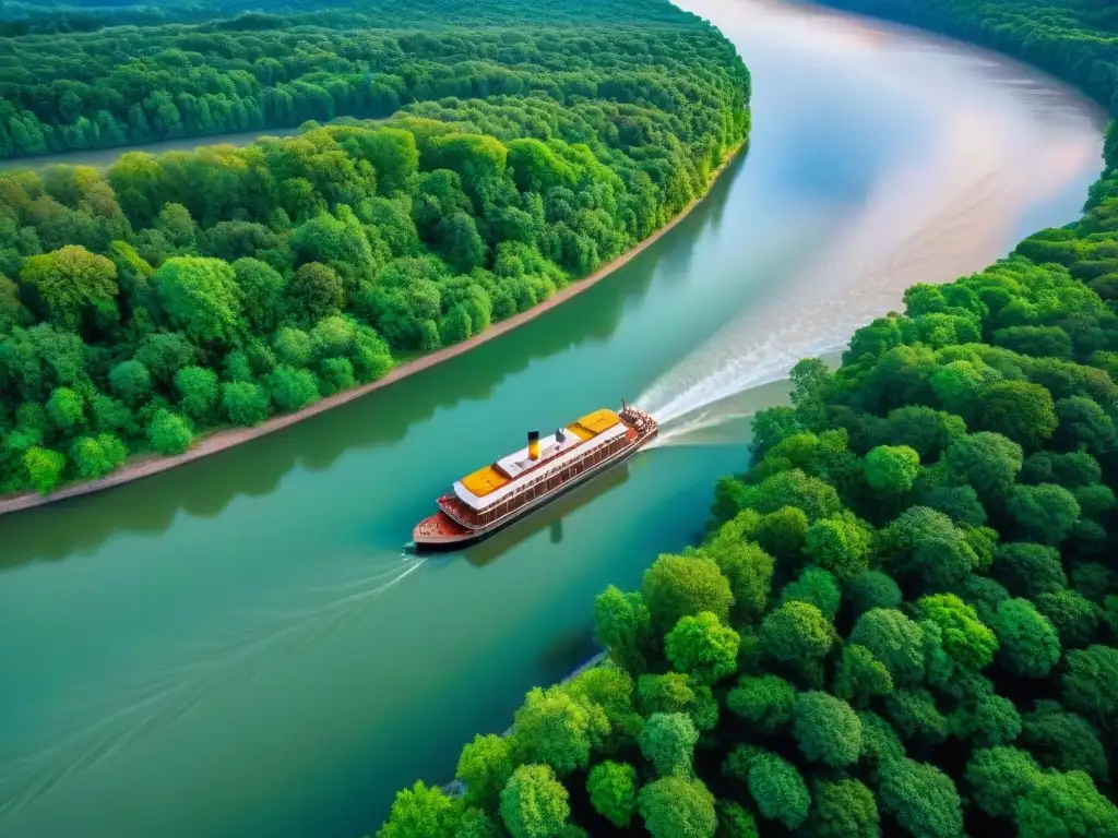 Explorando el río Misisipi: belleza natural y legado histórico Exploración y belleza del Río Misisipi, donde mitos culturales y jazz fluyen con el vapor del barco de ruedas