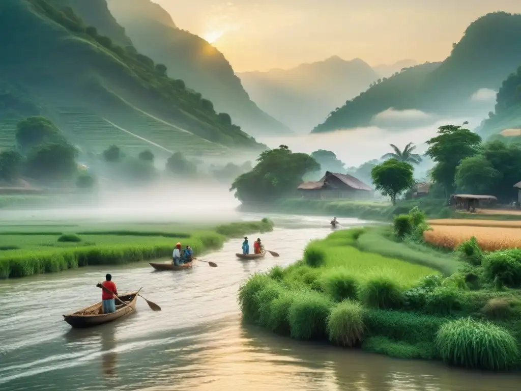 Una comunidad vibrante en el río donde la tradición y la modernidad se funden