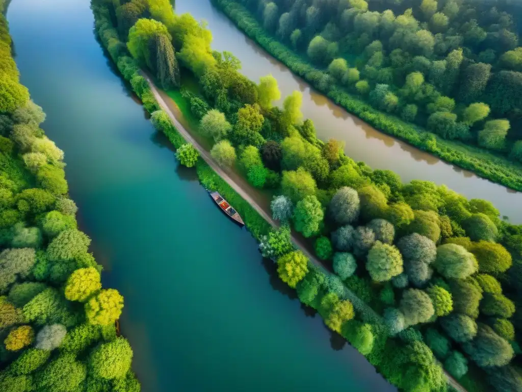 Comunidades migrantes sostenibles en ríos: armonía entre naturaleza y tradiciones en escena ribereña