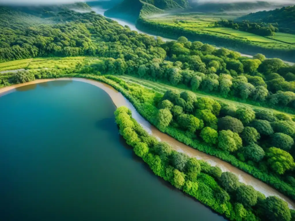 Contraste socioeconómico en río fronterizo: una división impactante entre desarrollo urbano y paisajes naturales