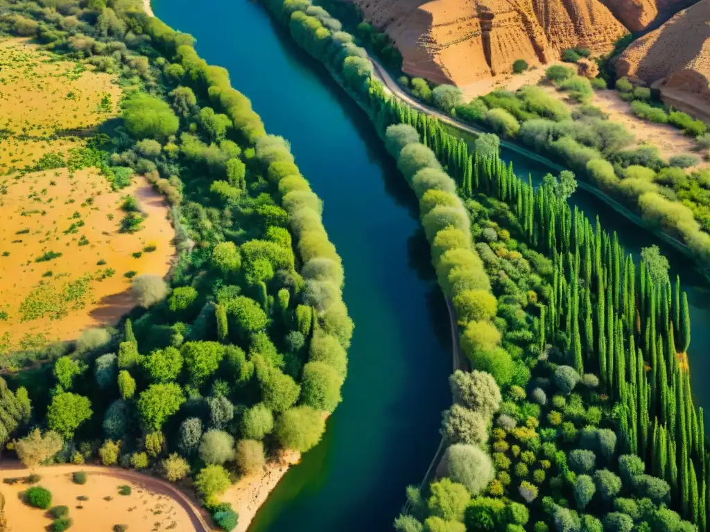 Río Jordán: historia y cultura, serpenteando entre vegetación exuberante y desierto árido