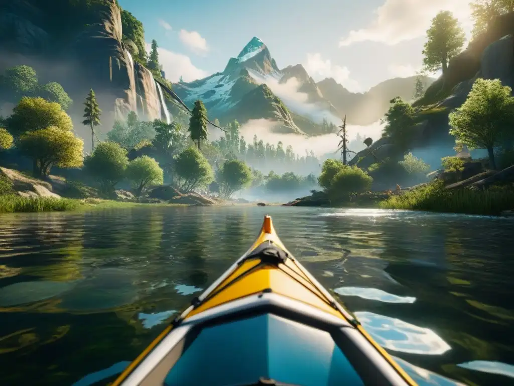 Río sereno en 'Far Cry 5': aguas cristalinas y naturaleza exuberante Exploración ríos emblemáticos mundo