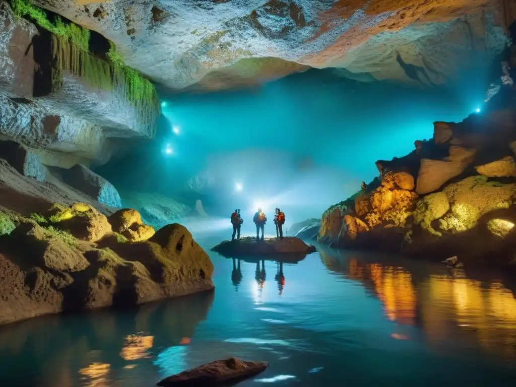 Exploradores descubren ríos subterráneos ancestrales en una cueva misteriosa