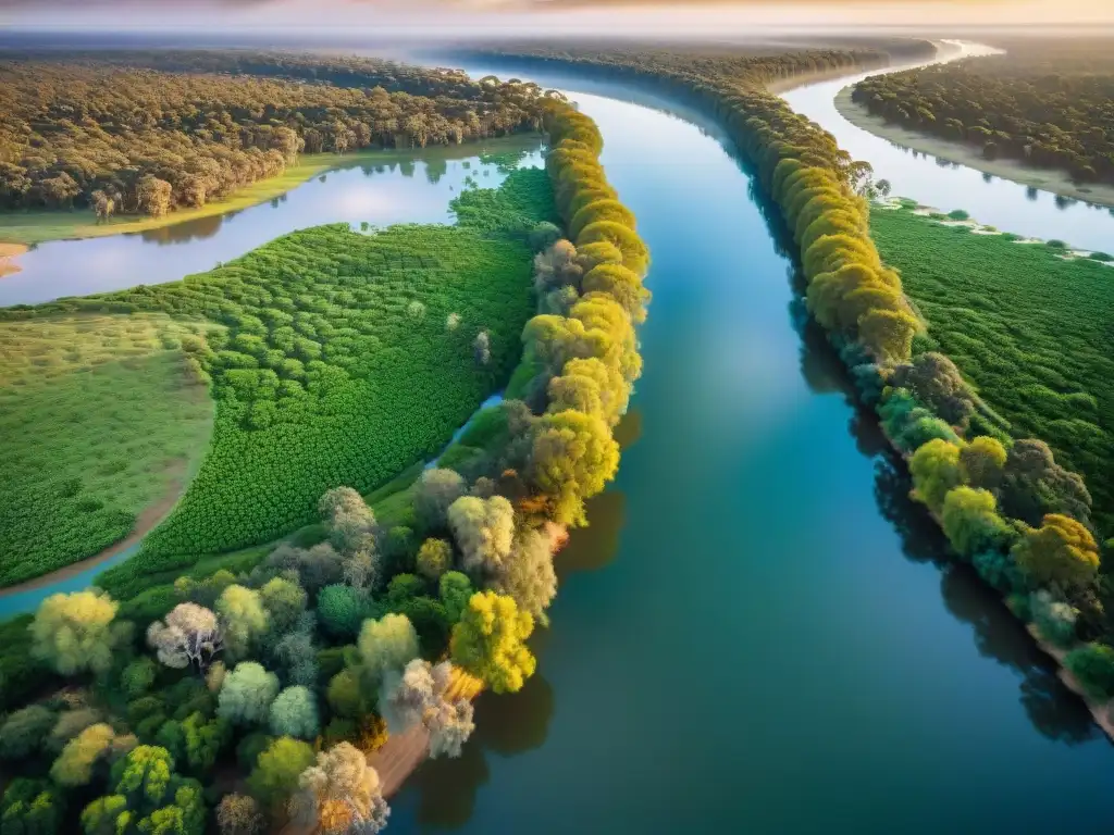 La biodiversidad del río Murray en Australia: un paisaje impresionante de exuberante vegetación, aves y vida acuática en aguas cristalinas