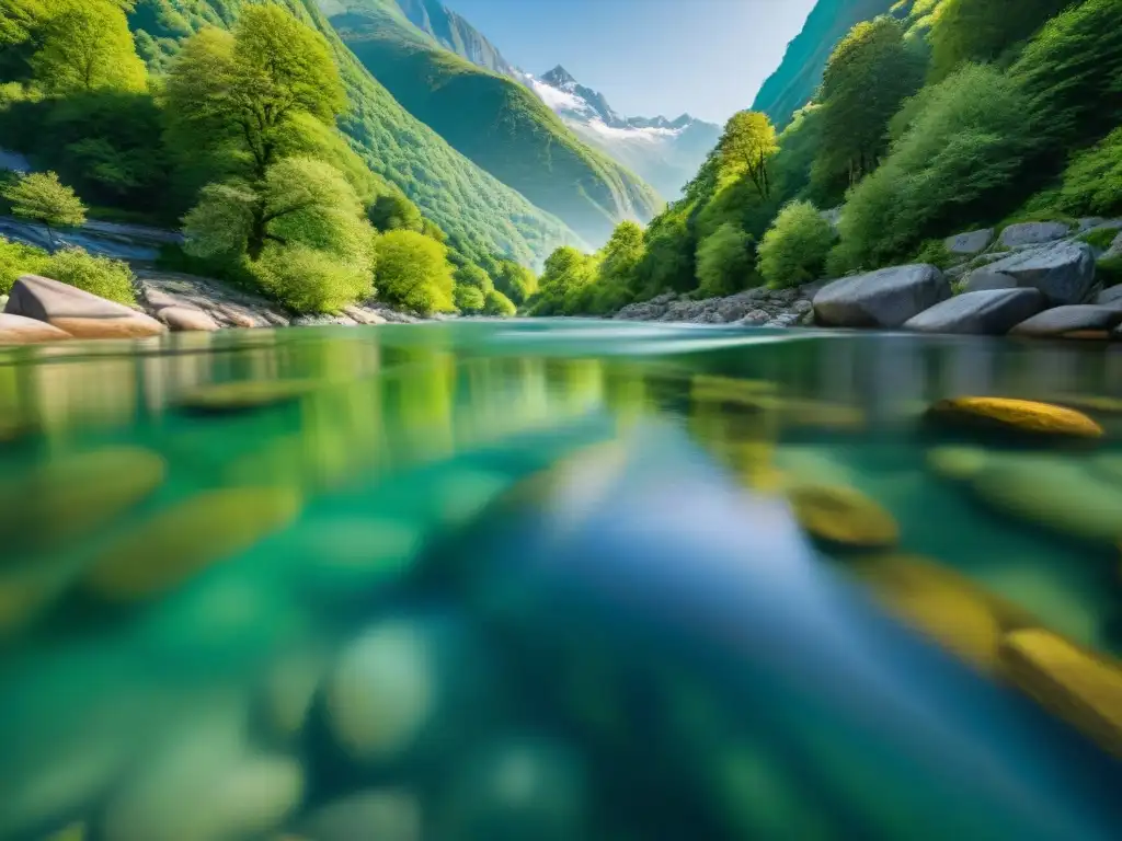 Verzasca River: Agua cristalina y bosque encantador Un río de aguas puras en Suiza brinda propiedades terapéuticas gracias a su belleza natural