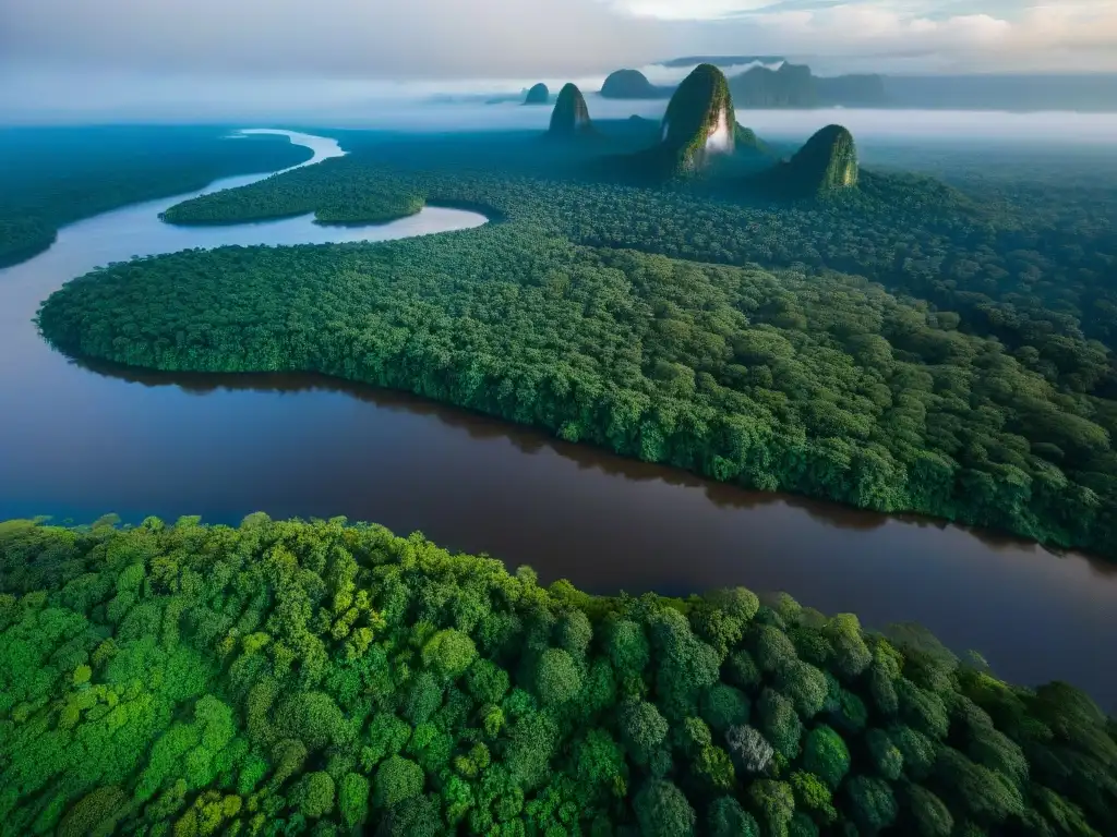 Vida en el río Xingu: Amazonía biodiversa Vibrante biodiversidad en el río Xingu, con macaws, capybaras y canoas indígenas